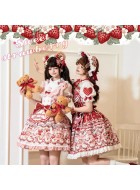 Star Fantasy Strawberry Bears Blouse JSK and Salopette(5th Reservation/2 Colours/Full Payment Without Shipping)